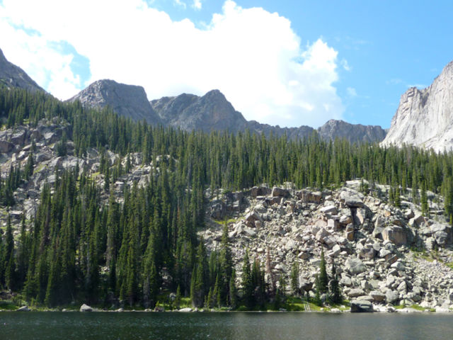 mountains and trees