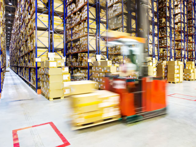 interior of warehouse