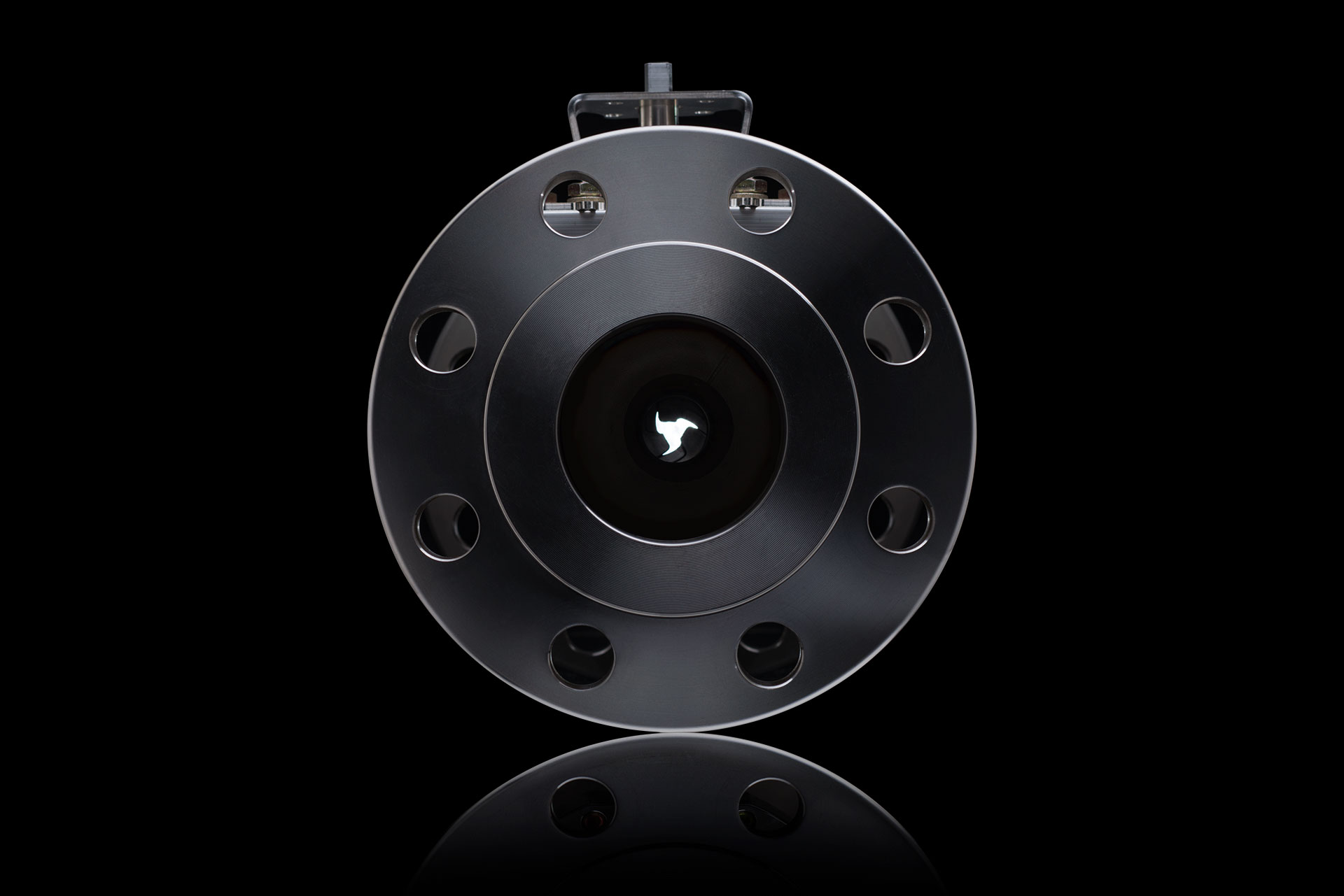 Dilating Disk Valve against black background